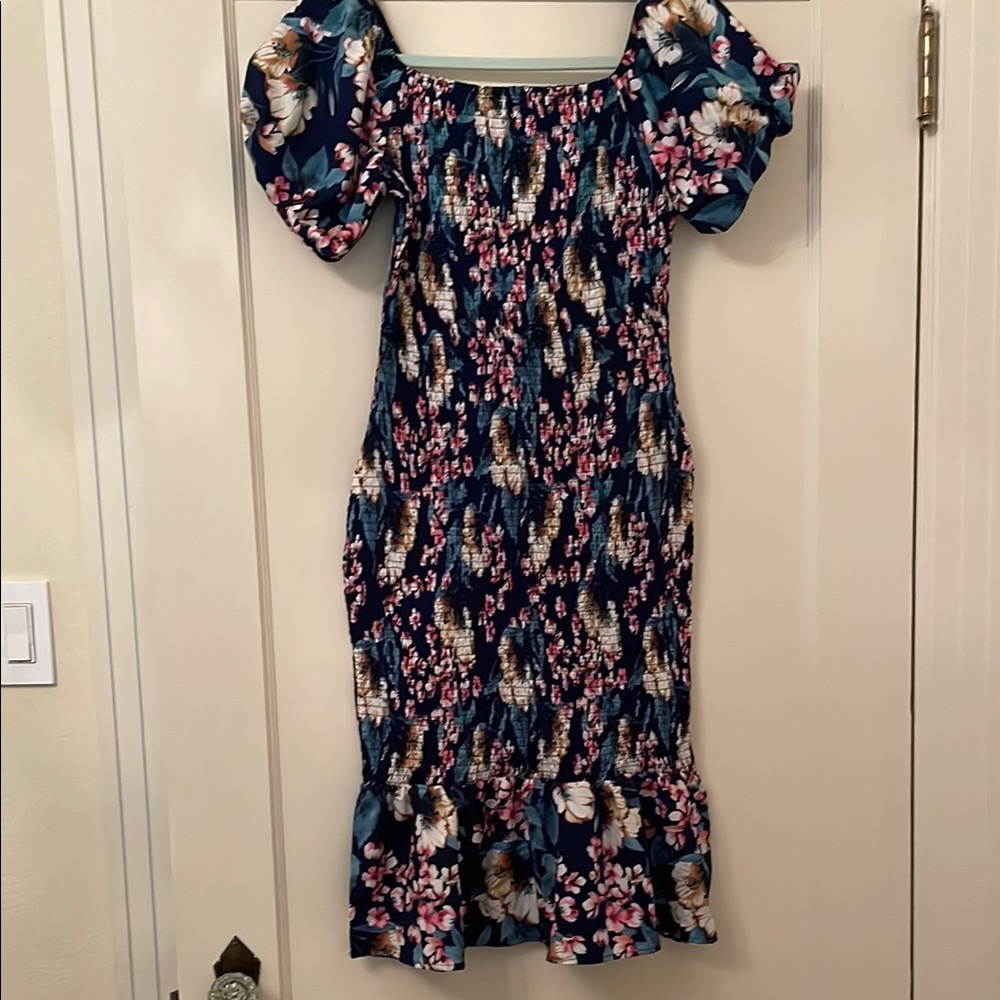 Floral Puff Sleeve Dress